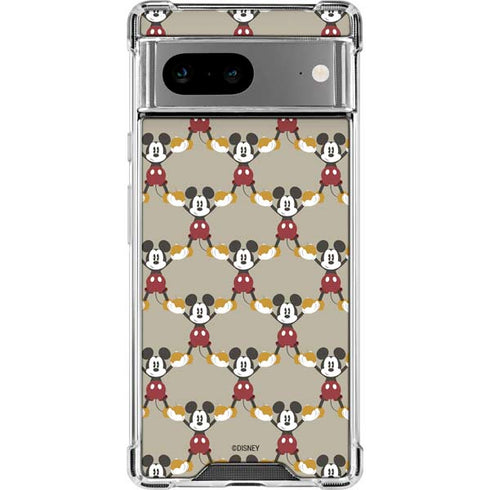 Disney Mickey Mouse Pattern Formation Google Pixel 8a Clear Case